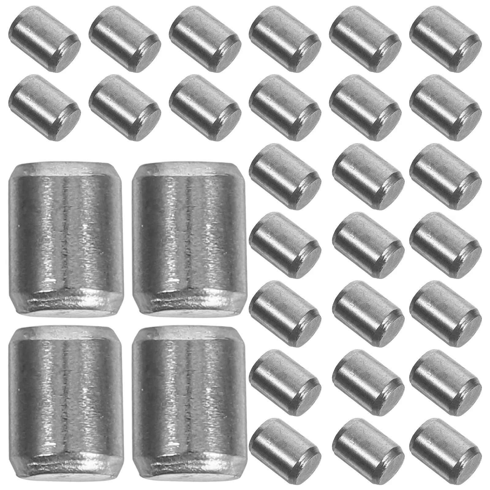 50Pcs Stainless Steel Dowel Pin Cylindrical Solid Shelf Support Pegs Furniture Installation Metal Devices Wood Bunk Bed Repair