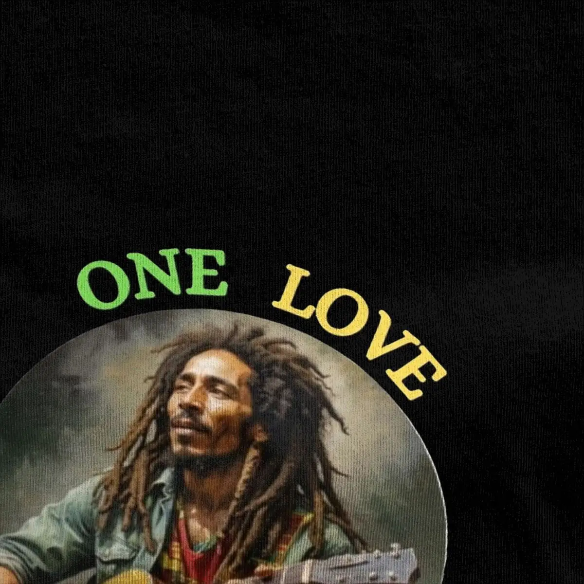 الرجعية واحدة الحب بوب مارلي تي شيرت الرجال س الرقبة قصيرة الأكمام بلايز القطن الصيف الأعلى المحملة