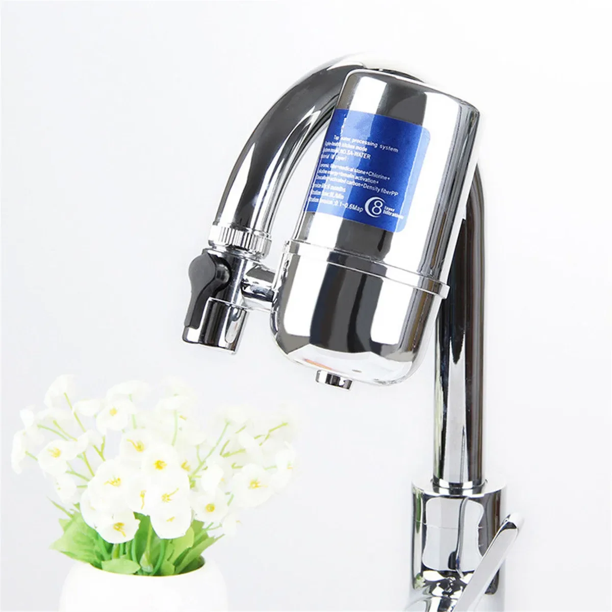 8 Layer Ceramic Activated Carbon Electric plating Faucet Filter Purifier For Kitchen Faucet Tap Household Water Purifier Cleaner