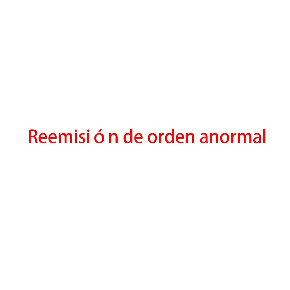 Abnormal order reissue Re issue of package.