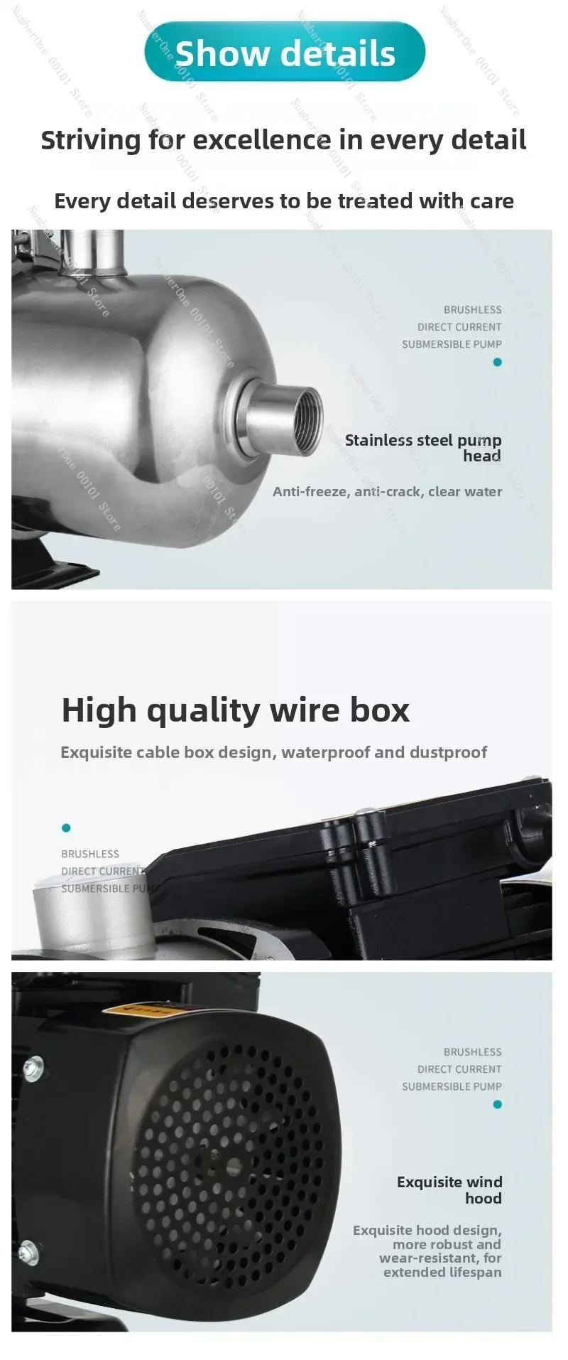 Stainless Steel Horizontal Multistage Centrifugal Pump CHM, Household Micro Booster Pump CHL 380V