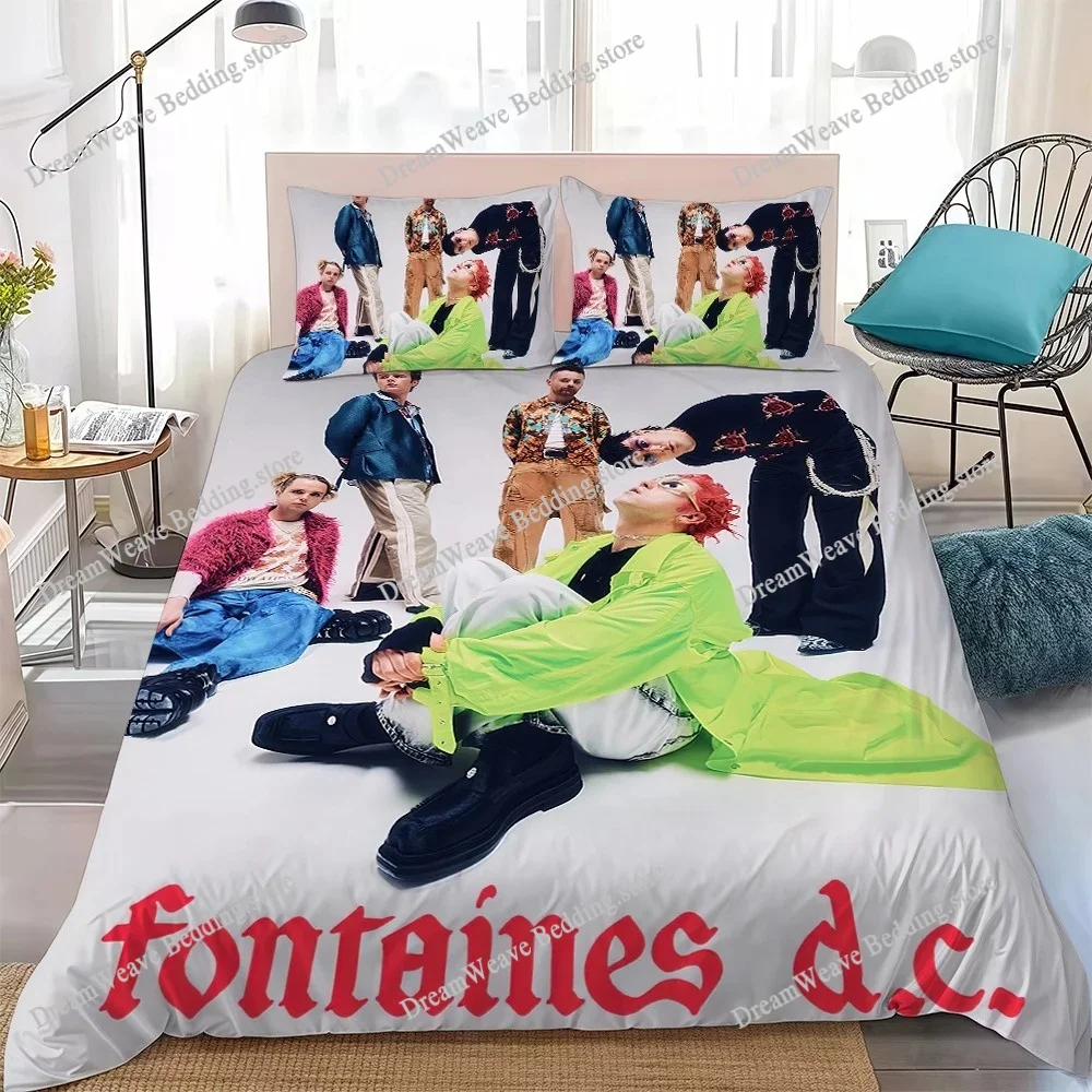 

Fontaines D.C. Romance Duvet Cover Set Home Style Bedding Soft Laundry Cotton Bed Student Dormitory Gift