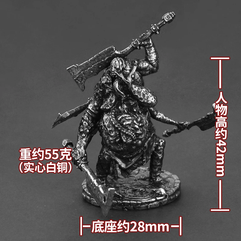 White Copper Butcher's Knife Abomination Soldiers Action Figures Model Desktop Miniatures Figurines Handmade Ornament Toys Gifts