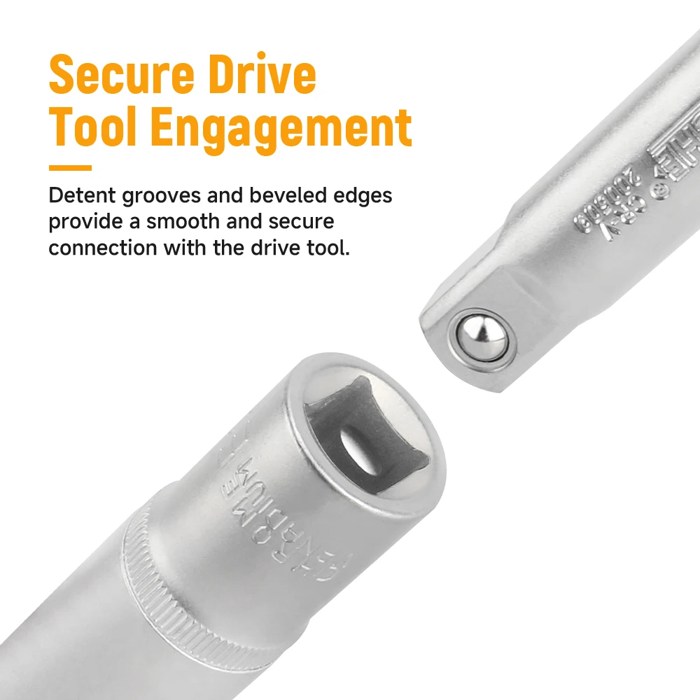 Hoteche 9 قطعة 1/2 "دكتور E نوع مقبس عميق 50Bv30 ، متعدد المواصفات E10-E24 مآخذ إصلاح السيارات لأداة ميكانيكي السيارة