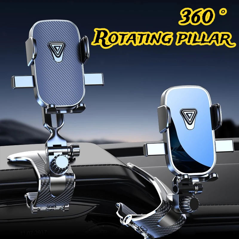 Novo Suporte Universal para Celular Automotivo 2026 com Rotação 1800°, Fixação no Painel e Design de Braçadeira Grande para Navegação GPS - Acessórios