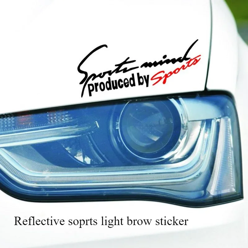1PCS Car Stickers Lamp Eyebrow Sports Mind Waterproof Auto Body Decals Car Styling Accessories Decoration For Opel Astra J H G