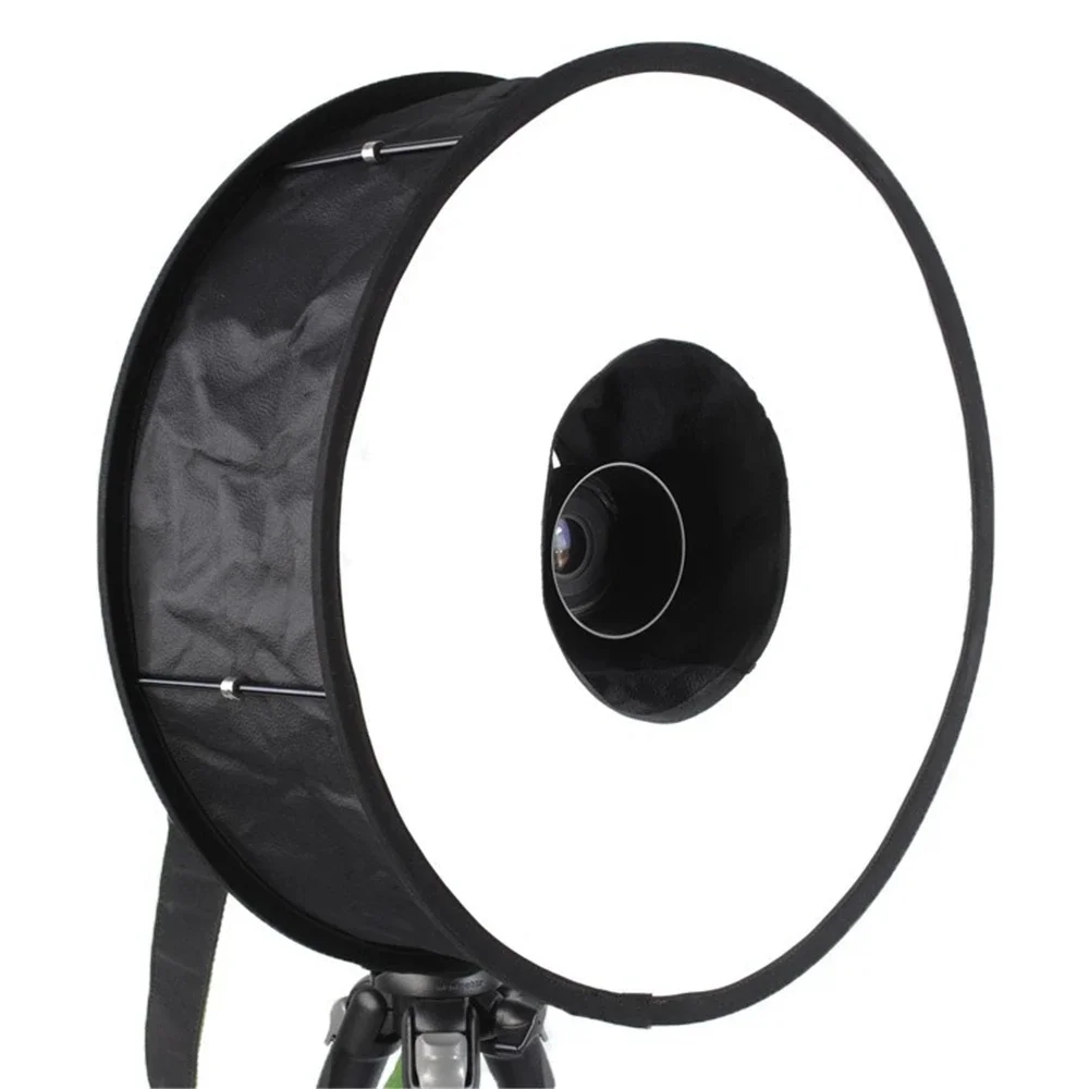 Easy-fold Ring Flash Softbox Diffuser Reflector for Canon Nikon Pentax Metz Olympus Speedlight Macro Shoot Photography