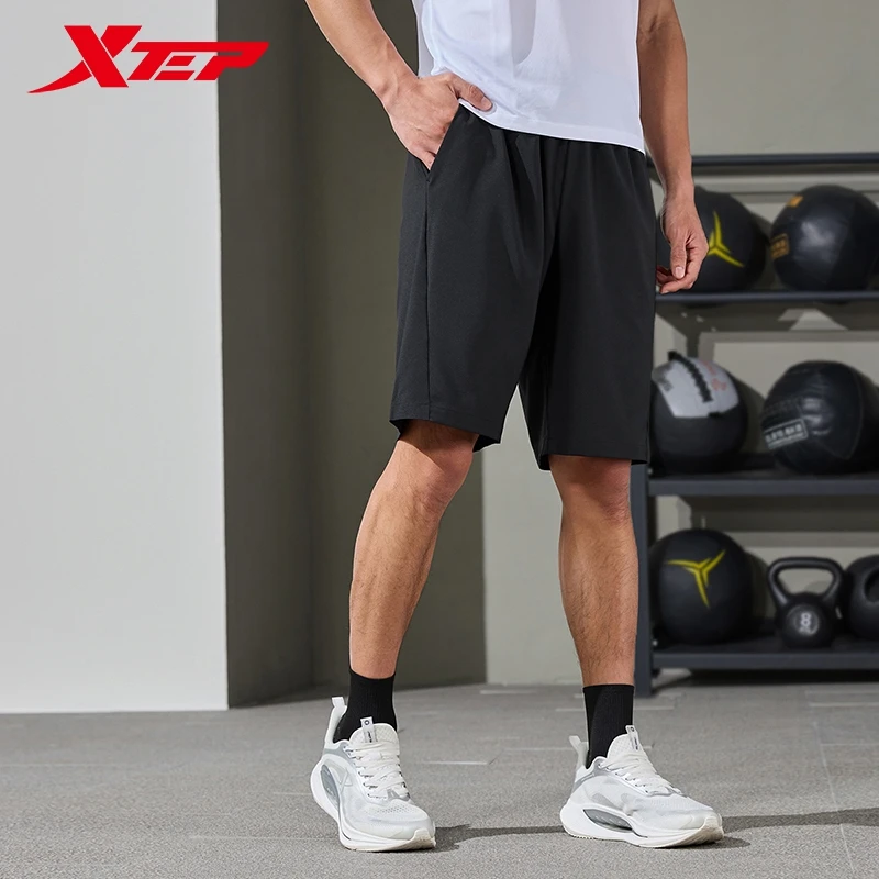 Xtep Shorts For Men 2024 Summer Trendy Leisure Pants Comfortable Elasticity Sole Breathable Bottoms 876229970020