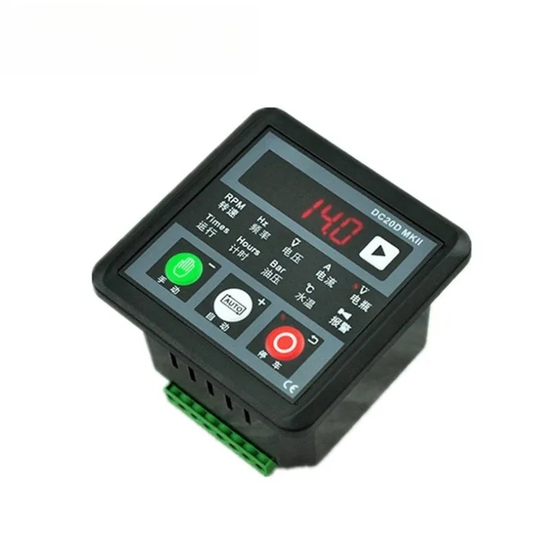 DC20D Small Generator Set Controller Module, Display Control Panel Four Protection Fire Quick Turn Off