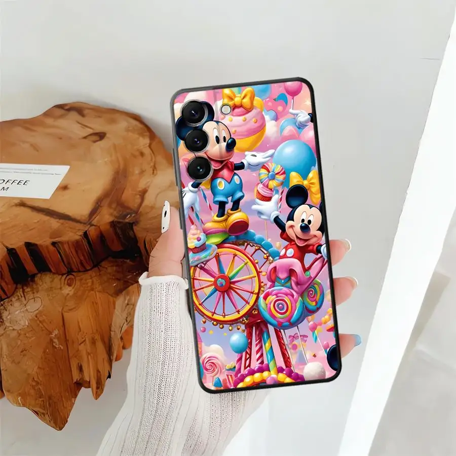 حافظة كارتون ديزني ميكي لهاتف سامسونج جالاكسي A05 A06 A01 A02 A07 A10 A20 نوت 20 Ultra 9 10 A04 A50 A70 A03 A30 A40 ظهر ناعم