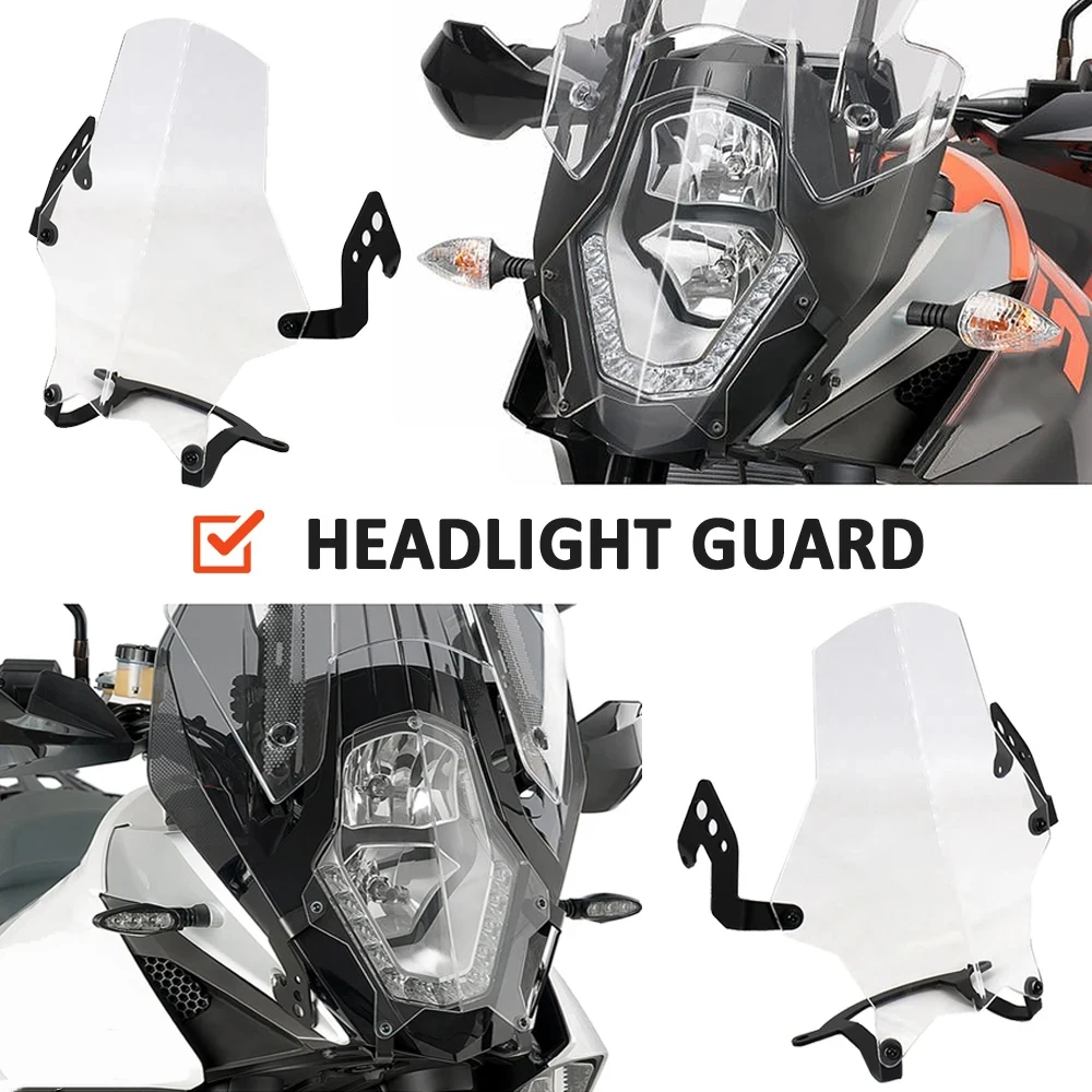 

For 1050 ADV 1190 ADVENTURE R 1290 Super Adventure T Motorcycle Headlight Guard Head Light Protector Lens Protective Cover