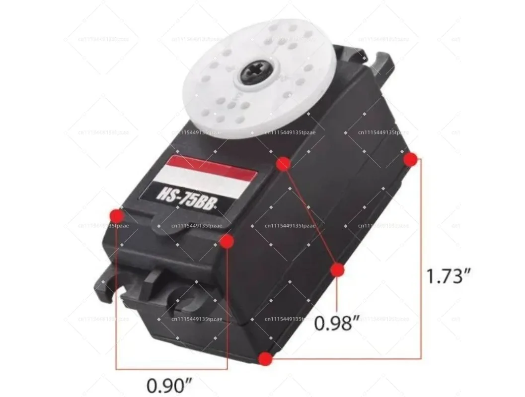 HS-75BB Analog Retract Servo 35G Nylon Gear Low Profile Model Equipment Parts