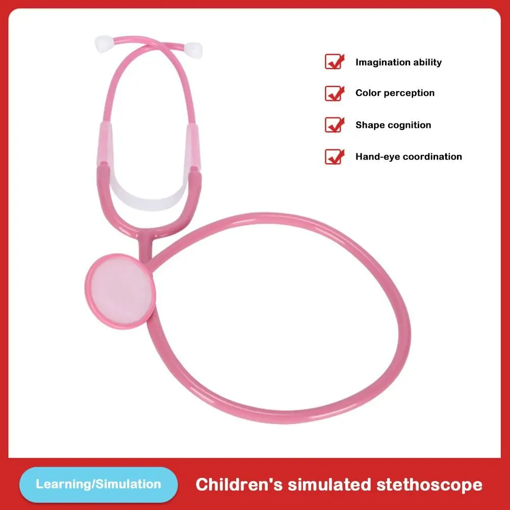 Multi Color Stethoscope DIY Family Parent-Unisex Games Simulation Doctor's Role Play Imitation