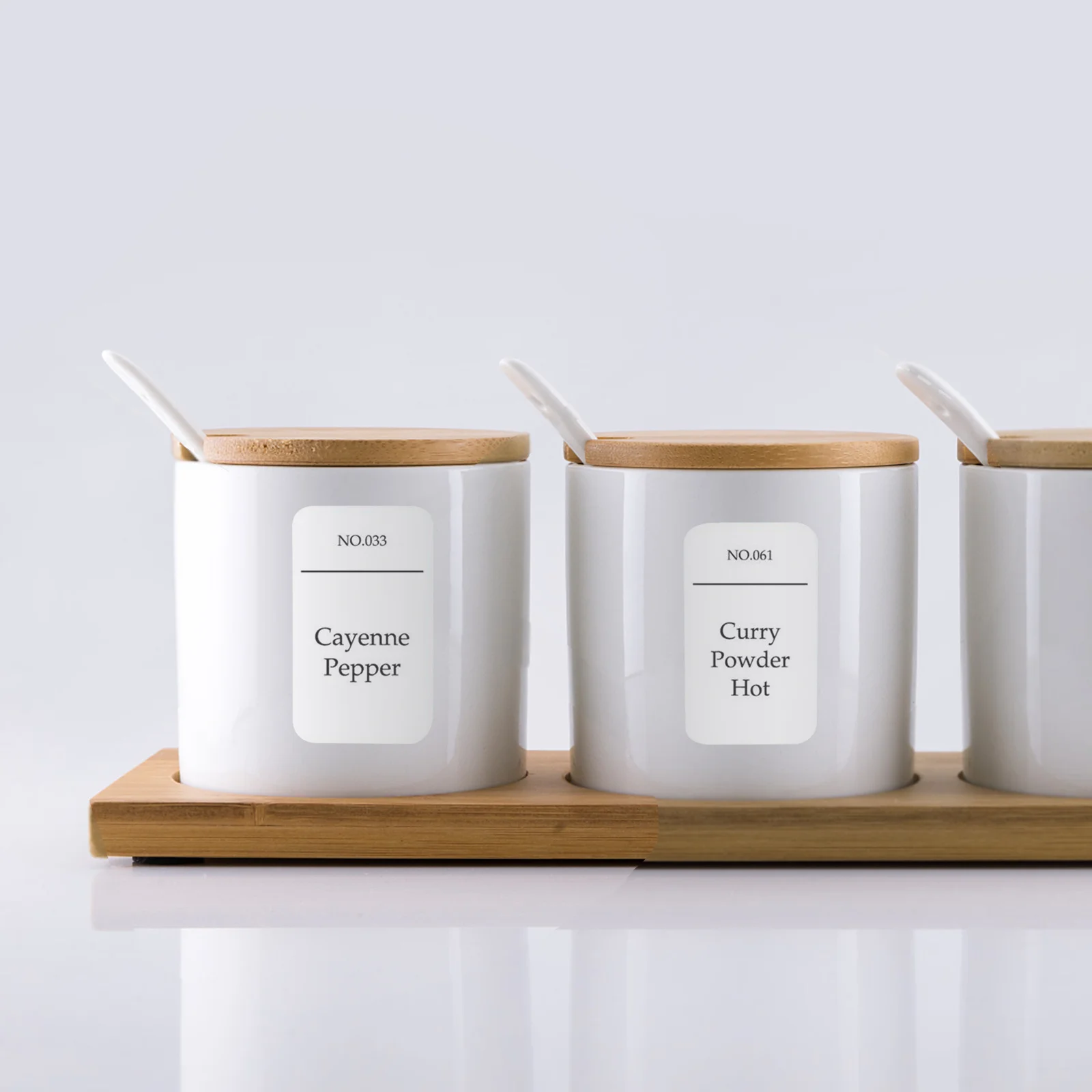 

6pcs Waterproof Oil-Resistant Labels Stickers 6 Sheets Kitchen Spice Bottle Label Stickers For Jars Containers Seasoning