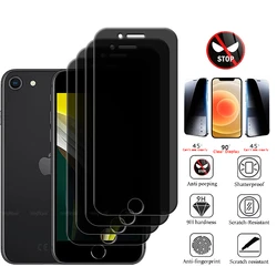 4/3/2/1Pcs For iPhone SE 2022 Glass iPhone SE 2022 Tempered Glass 9H Privacy Anti-Spy Screen Protector iPhone SE 2022 2020 7 8