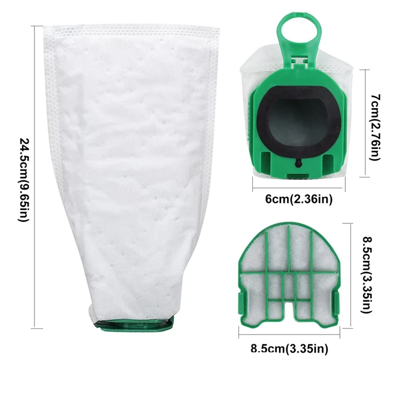 Aspirador Peças, Saco de pó, Compatível para Vorwerk Kobold VB100 FP100, Acessórios