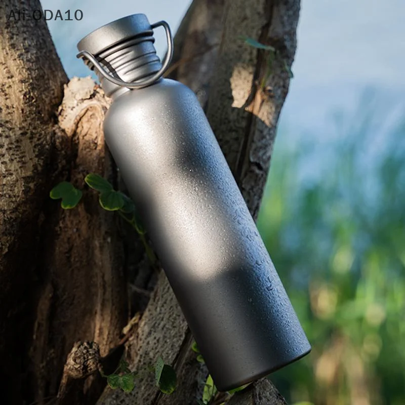 1Pc Outdoor Sports Titanium Water Bottle 500ml 600ml 750ml Camping Supplies Sports Cycling Hiking Camping Water Bottle