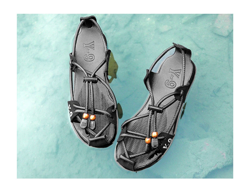Summer Men Sandals New High Quality Leather Mens Casual Shoes Outdoor Men Leather Sandals for Men Beach Shoes Roman Men's Shoes