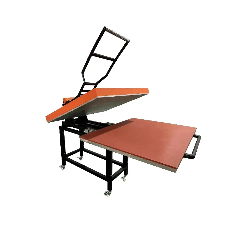 Industrial 80*100cm Manual Heat Press Machine with Spiral Pressure, Digital Display, for Apparel Customization