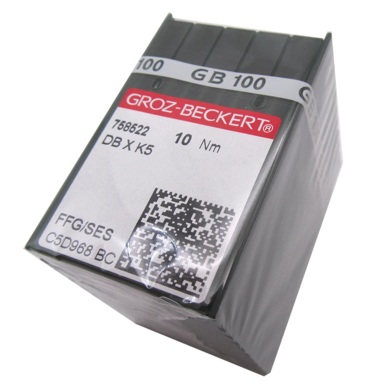 100PCS Agujas de punta redonda GrozBeckert DBXK5 "FFG/SES" para máquinas de bordado industriales Tajima Barudan SWF HAPPY