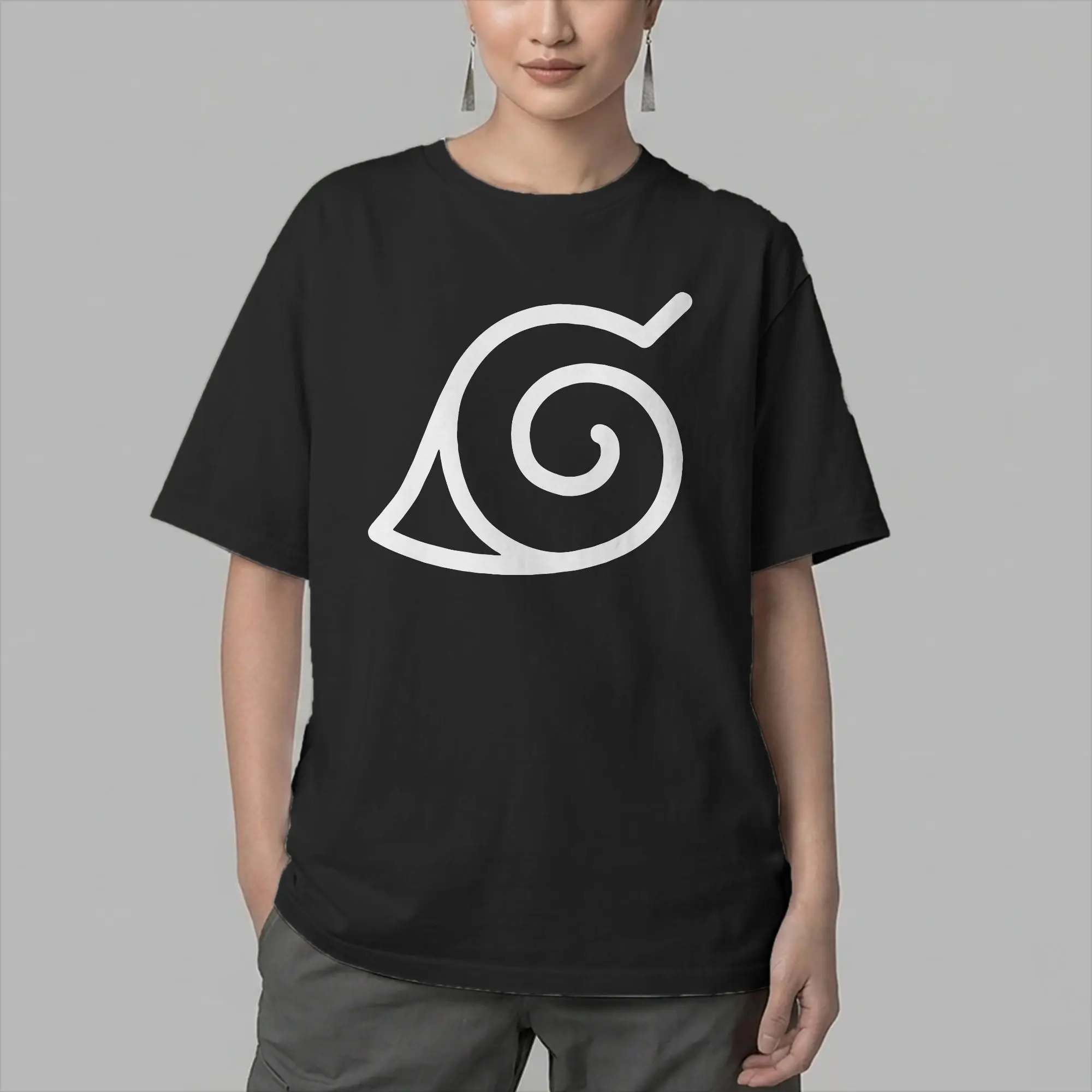 Naruto Men T Shirt Shinobi Akatsuki Kakashi Sasuke Itachi Manga Symbol Tee Shirt Short Sleeve Round Neck T-Shirts Cotton Tops