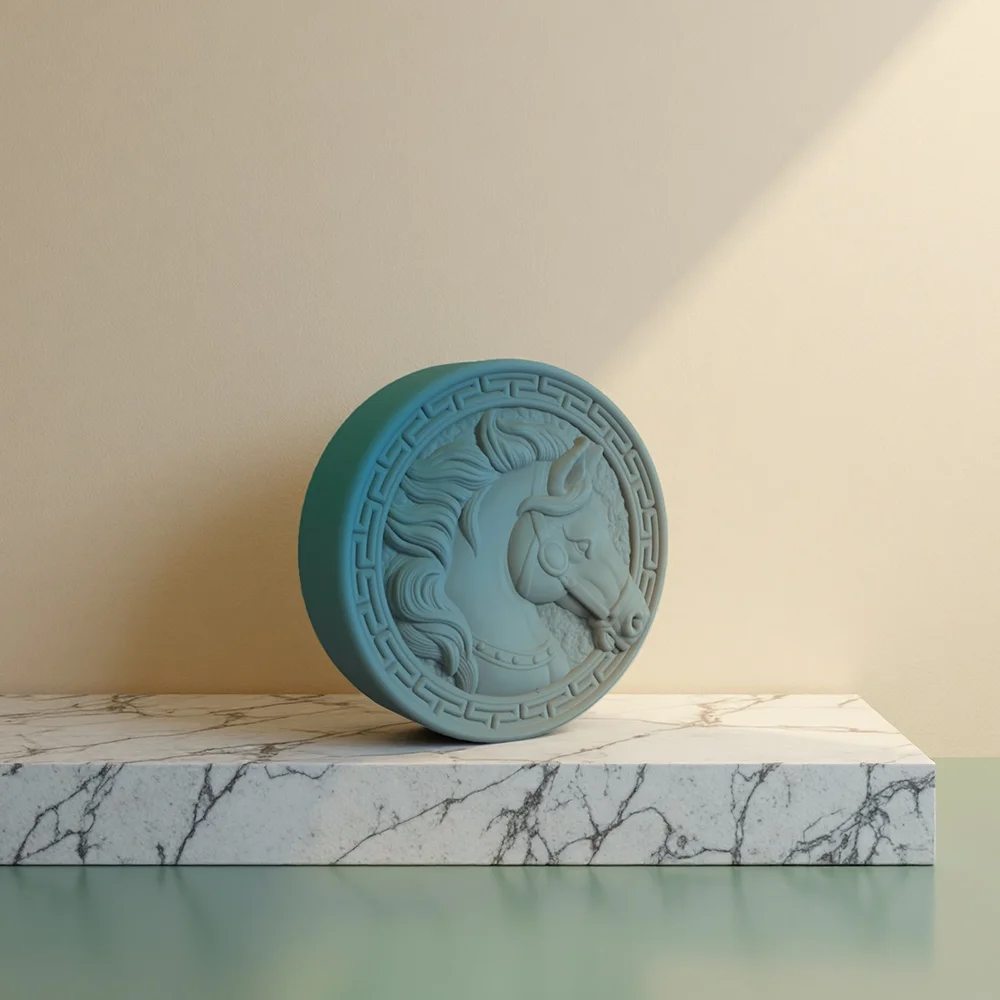 Horse Silicone Mold for Soap M - Soap Making Easy 评论和价格