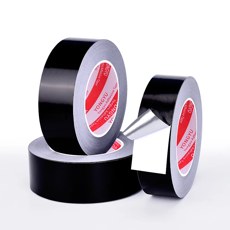 

Black Aluminum Foil Tape For Insulation Heat Dissipation High Temperature Resistance Pipeline Surface Motherboard Led Lights