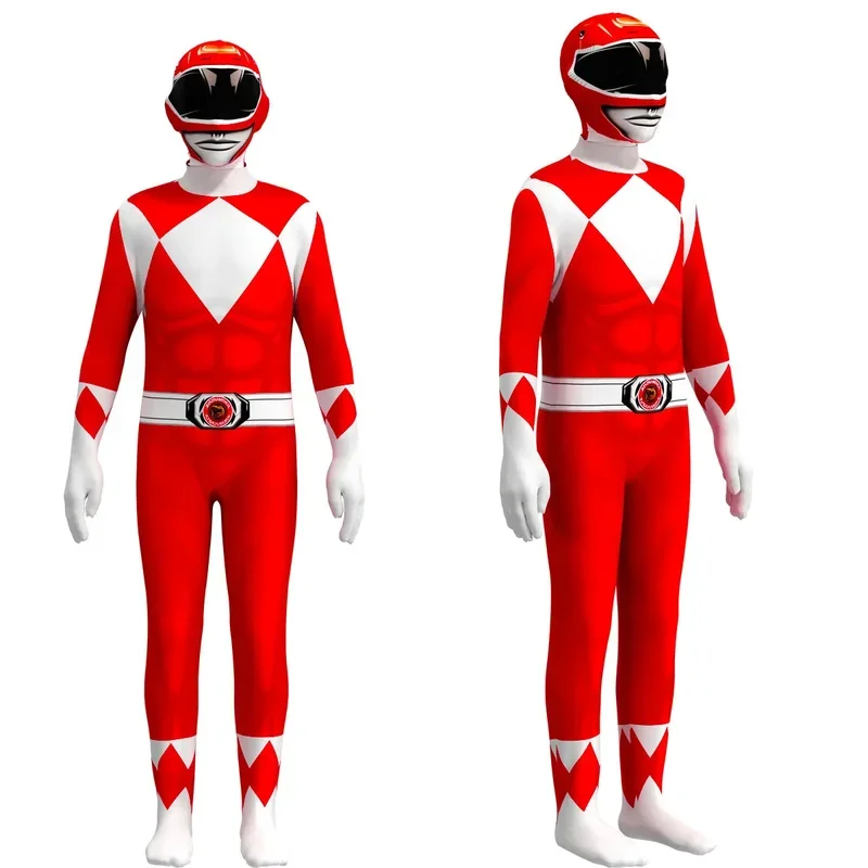 Bambini Superhero Power Samurai Sentai shinkager Rangers costume cosplay adulto tuta vestito Halloween party Zentai suits