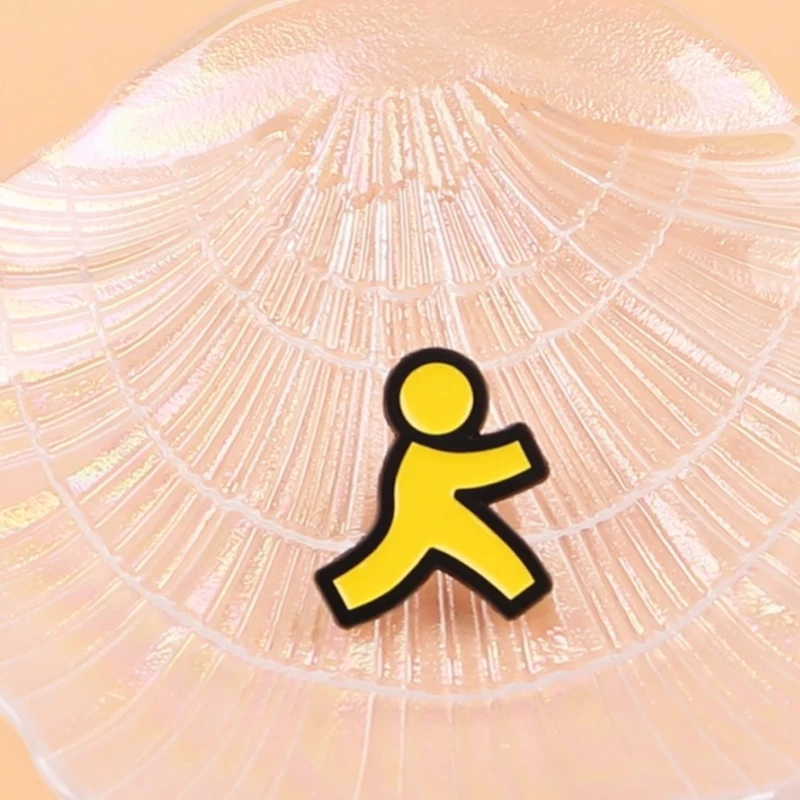 Funny Yellow Man Enamel Pin Lapel Pin Brooches For Women Clothing Decoration Metal Pins Backpack Hat Badge Accessories