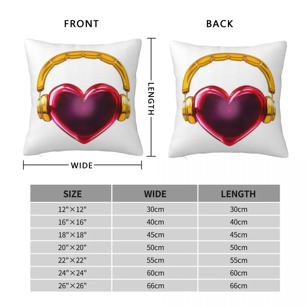 Romeo And Juliet Heart Square Pillowcase Polyester Linen Velvet Pattern Zip Decorative Pillow Case Room Cushion Case 18