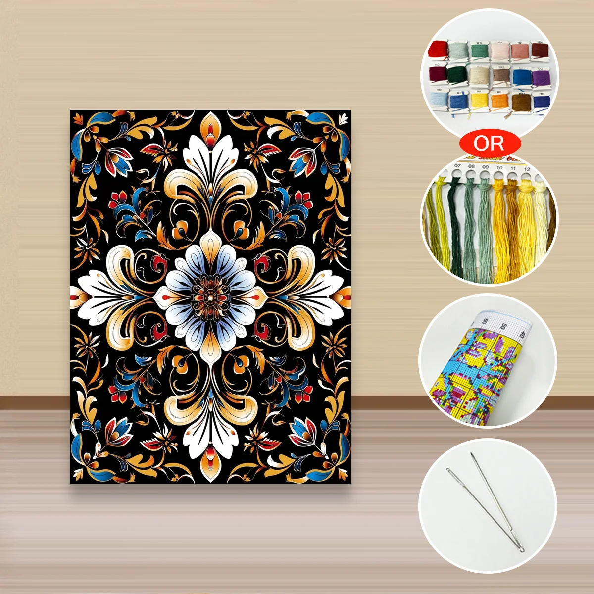 1 unidad de kit DIY de punto de cruz con estampado de 30x40cm/11,8x15,7 pulgadas, 11CT/14CT, regalo de Año Nuevo, juego de bordado relajado para principiantes, bordado