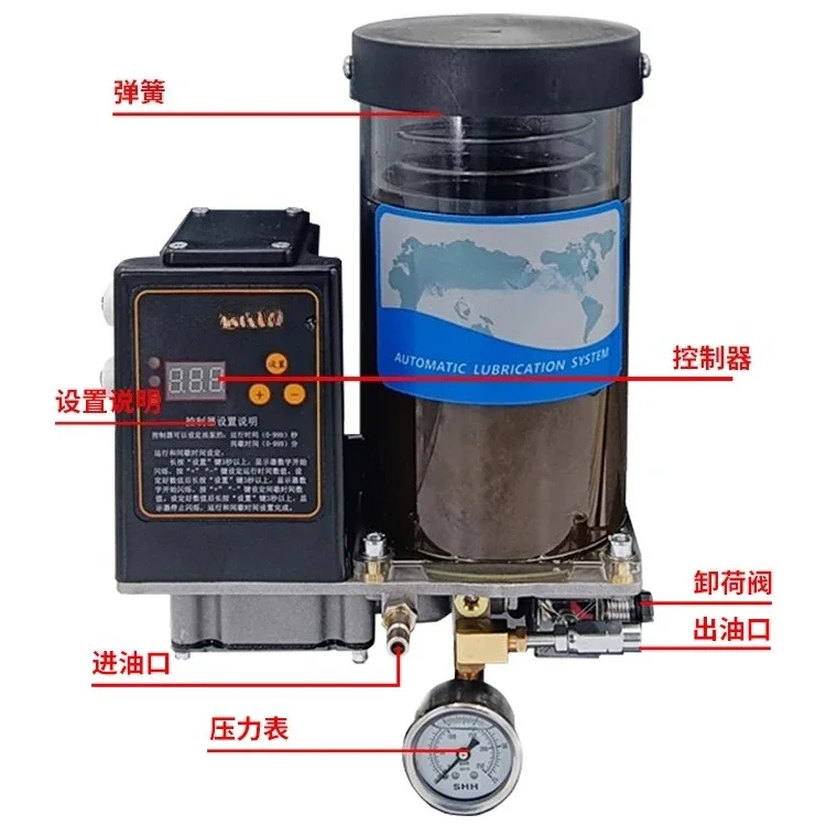 Machining center robot electric grease lubrication pump with unloading 24V automatic butter pump