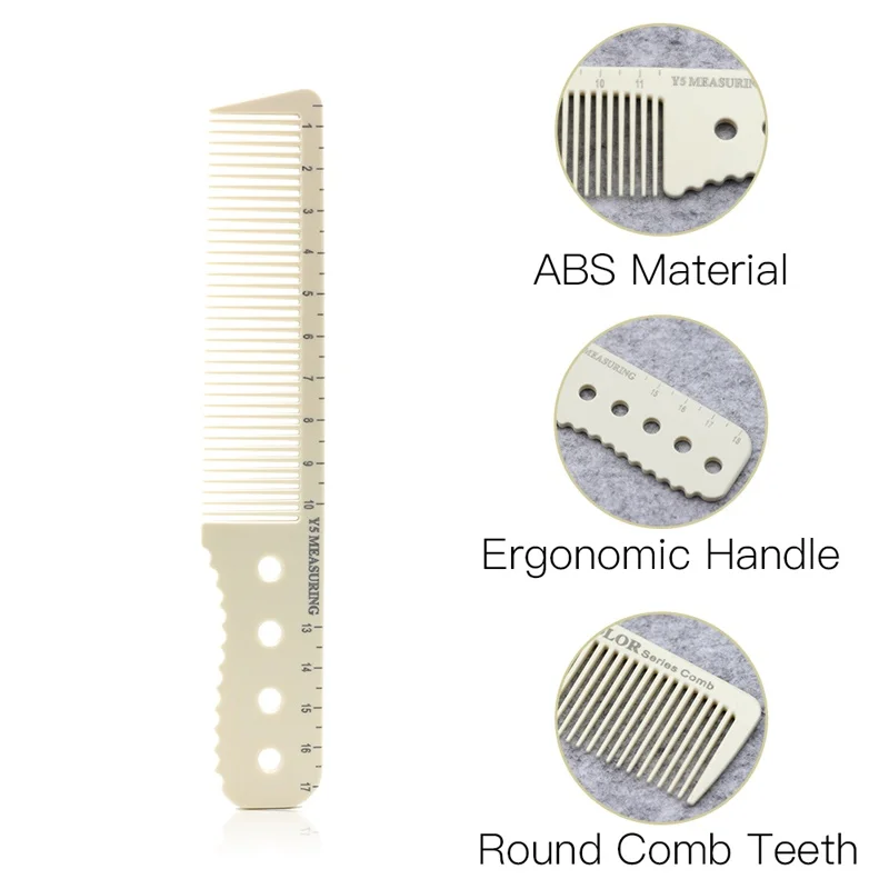 Professional Salon Hairdressing Comb ABS Cutting Hair Comb With Scale Hair Comb Barber Tools Hair Styling Comb Measuring Comb