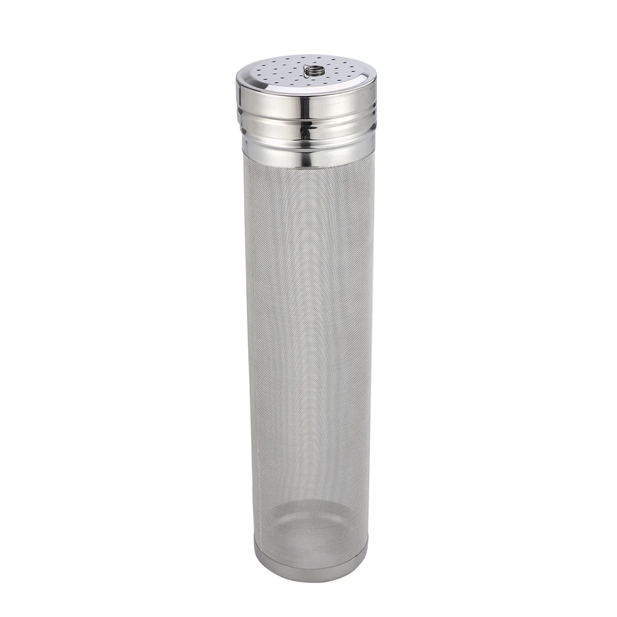 Hops Filter Water Bottle Funnel Strainer Small Fruit Infuser Tube Silver Hopper