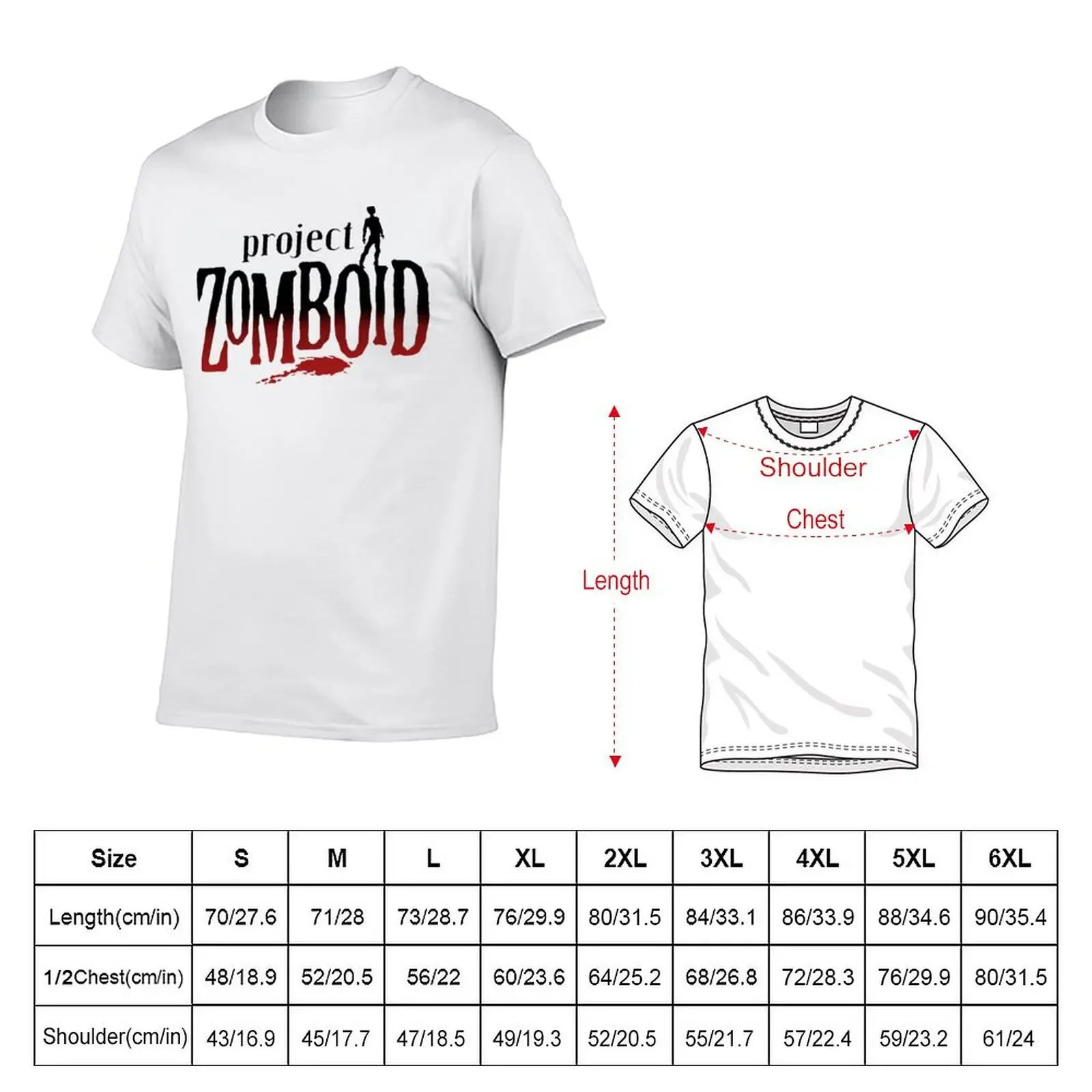 Project Zomboid Classic T-shirt customs Aesthetic clothing customs design your own aesthetic clothes mens t shirts pack