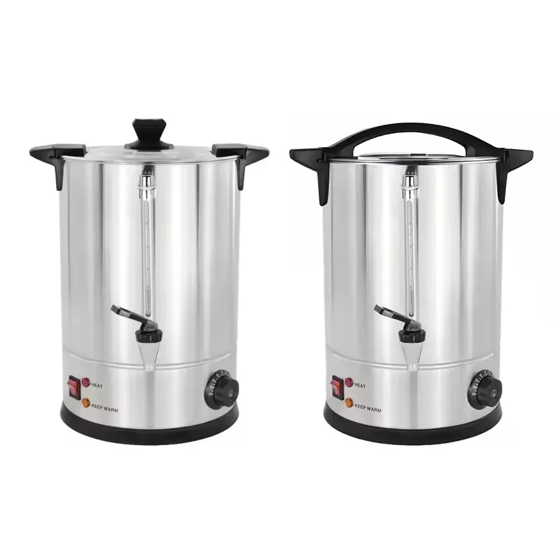 304 Commercial Stainless Steel Coffee Percolator Silver 45 Cup Coffee Urn and Hot Beverage Dispenser for Coffee to Keep Hot
