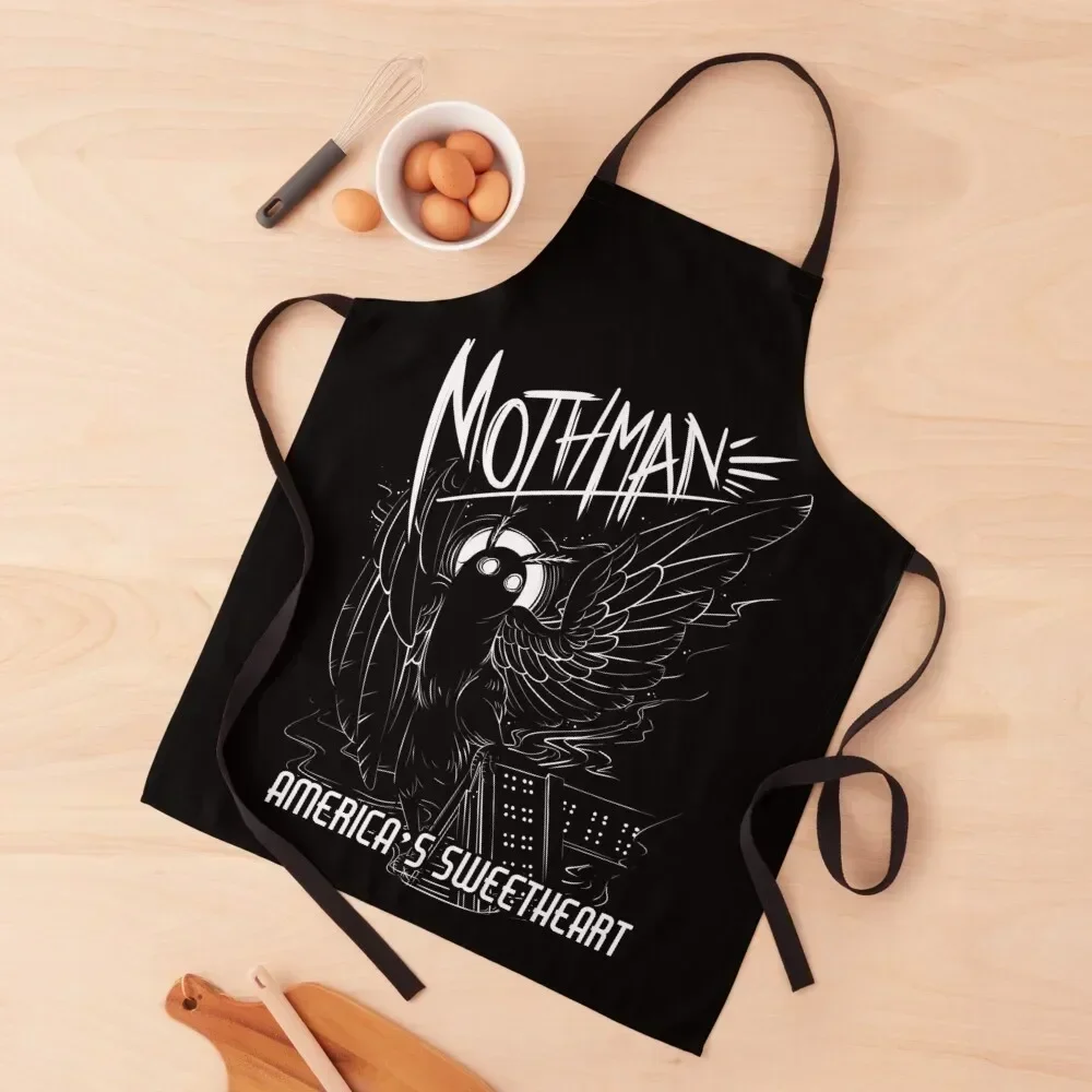 Mothman: America's Sweetheart Apron kitchen item Custom Things For Kitchen Apron