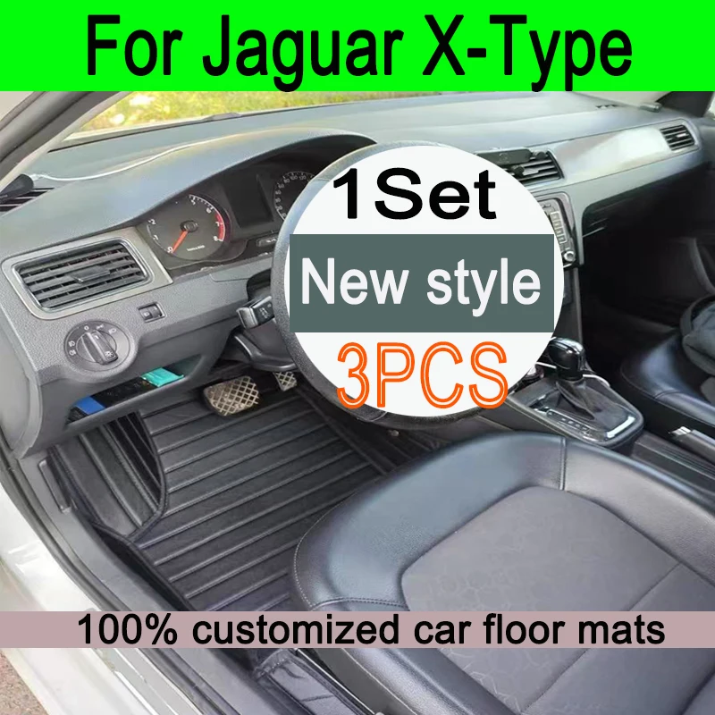 

Автомобильные коврики для Jaguar X-Type XTYPE X TYPE 2002 ~ 2009, комплект кожаных ковриков, антигрязные подушечки, автомобильные аксессуары, детали интерьера 2003 г.