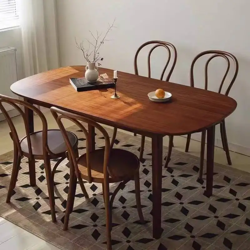 Italian Decorations Dining Table Small Space Wood Dinette Dining Table Kitchen Restaurant Nordic Tavolino Da Salotto Furniture