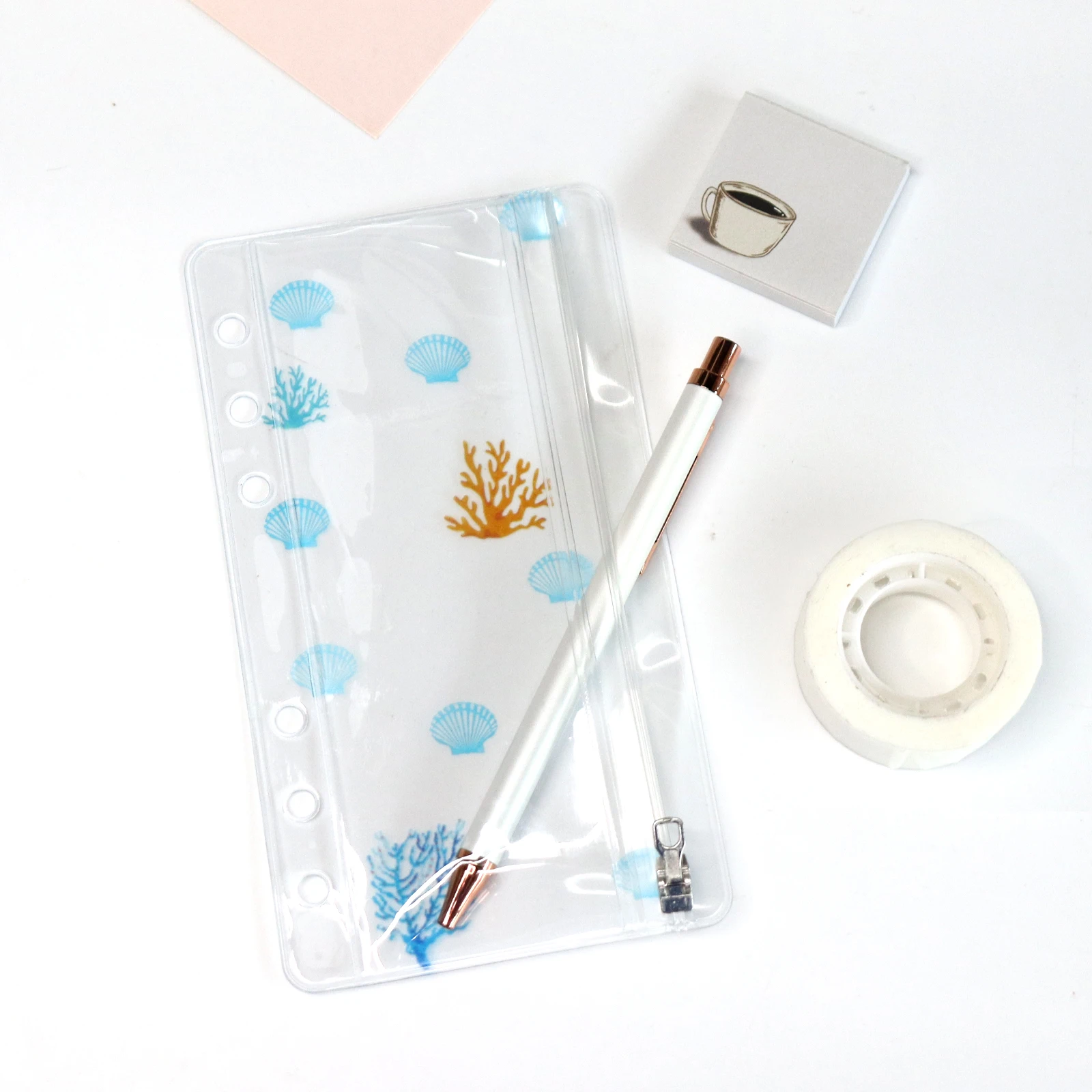 Crystal Bindmiddel Pocket Ritsen A6 Budget Bindmiddel Cash Envelop Geld Organizer Plastic Binder Rits Geld Saving Cash Envelop