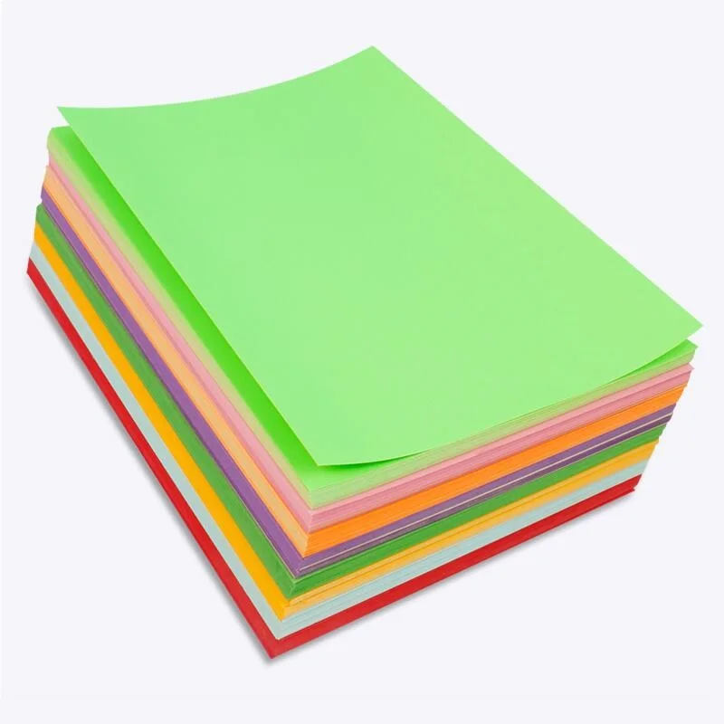 50 Sheets A4 Printable Color Sticker Paper Full Sheet Blank Matte Adhesive Label for Inkjet/Laser Printer