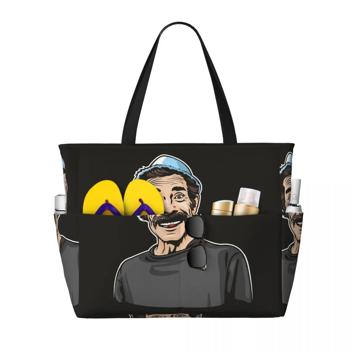 Don Ramon - El Chavo Del Ocho Beach Tote Bag Sport Gym Yoga Duffle Large Tote Bag Women Travel Bag Fitness bag