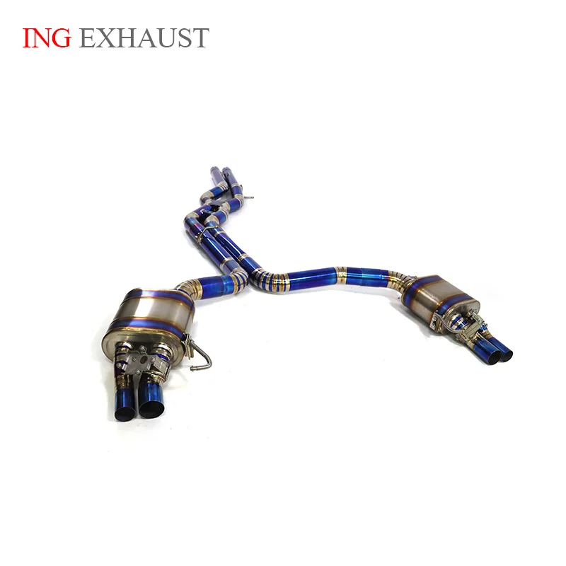 ING Titanium Exhaust System Sport Resonated Catback for S6 S7 RS6 RS7 C7 S8 D4 4.0T OEM Control