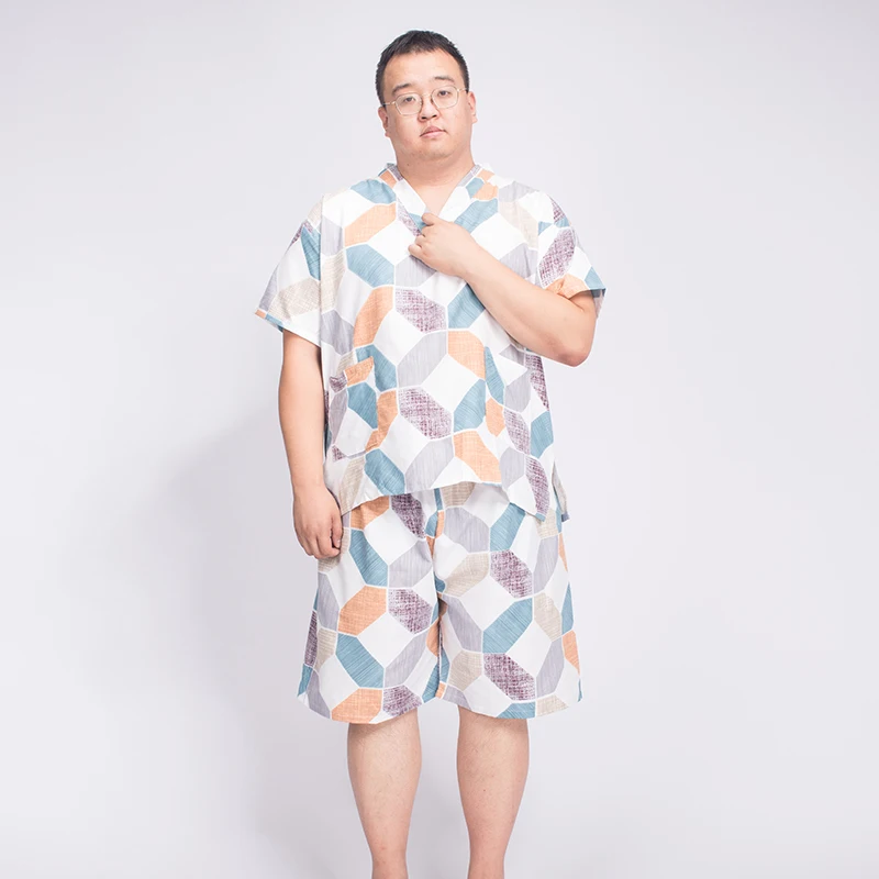 High-End plus Size 300 Pounds Men Women Couples Korean Style Sauna Suit Massage Clothes Bath Robe Fat MM Home Clothes