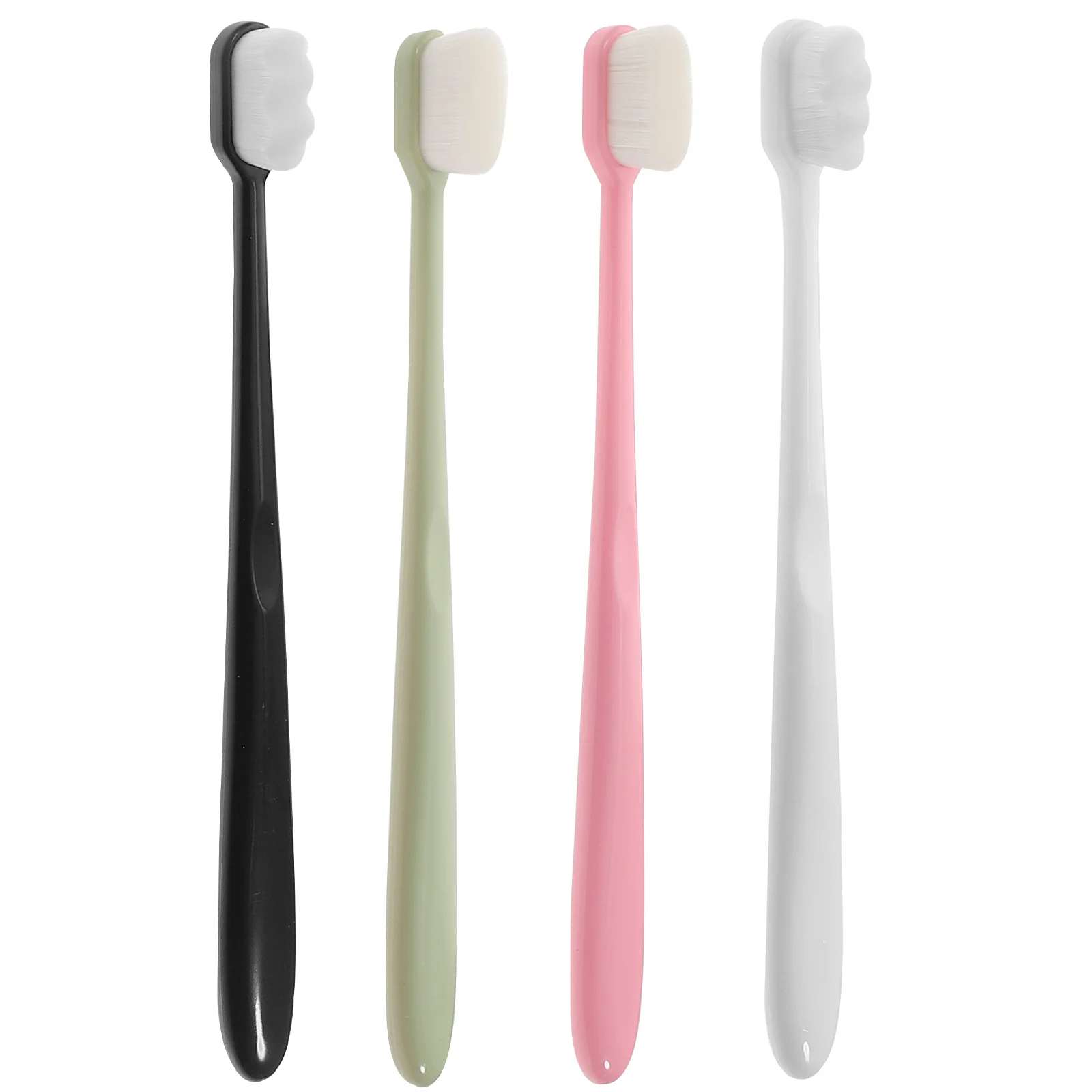 4 Pcs Ultra Bristles Toothbrush for Adults Kids Travel Portable Non Lightweight Compact Easy Storage Sensitive