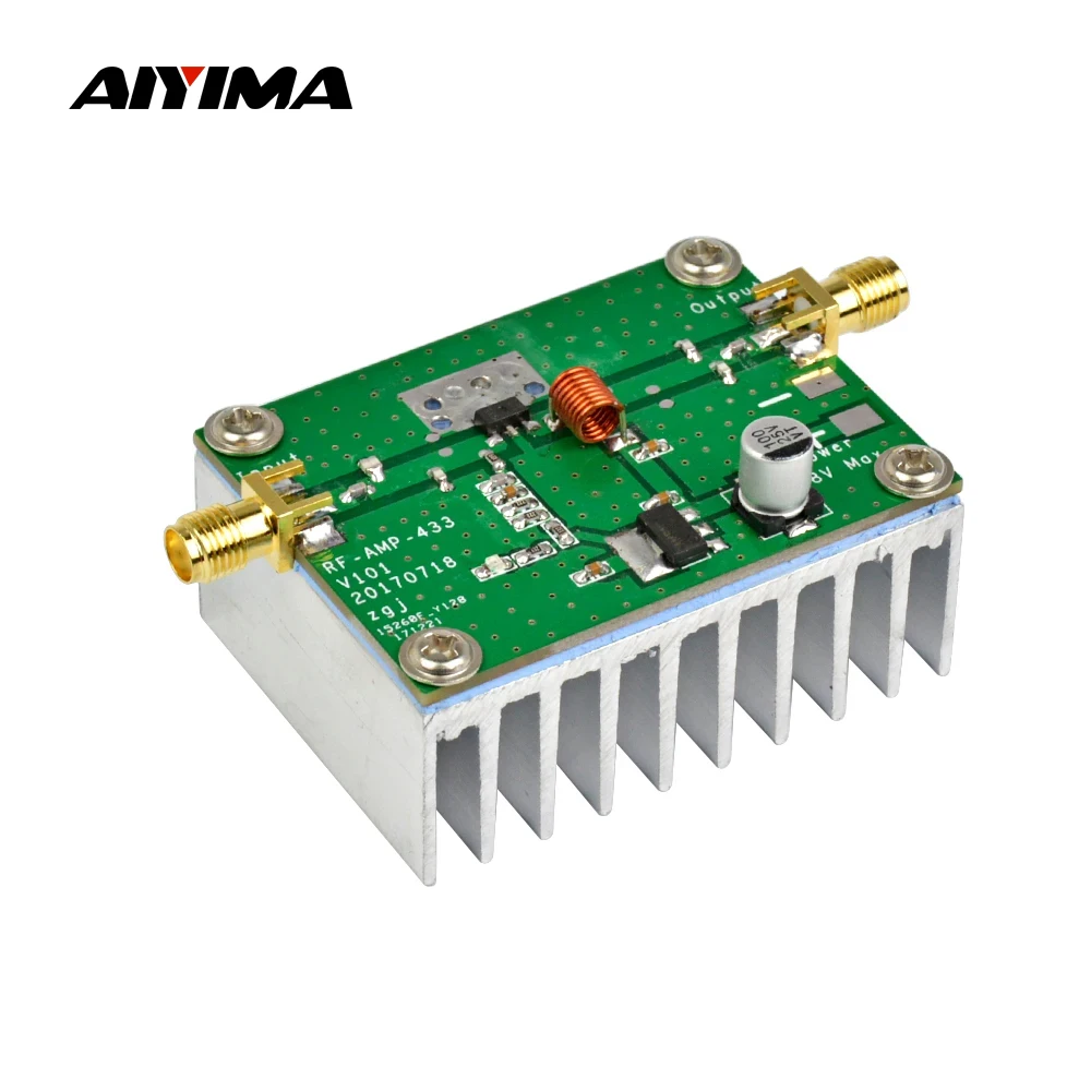 AIYIMA 433MHz 8W Power Amplifier Board RF HF High Frequency Amplifiers Digital Power Amplificador