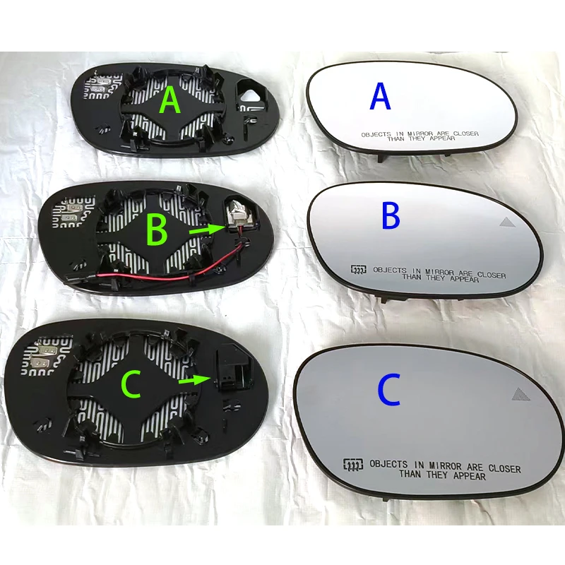 For Dodge Challenger 2008-2022 side mirror Heat the blind spot lens /Reconfigured as a wide-angle lens OE 68048447AA 68048446AA