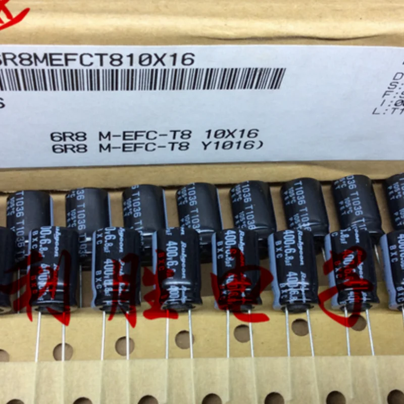 10PCS Ruby RUBYCON Aluminum Electrolytic Capacitor 400V 6.8UF 10X16 High Frequency Low Resistance