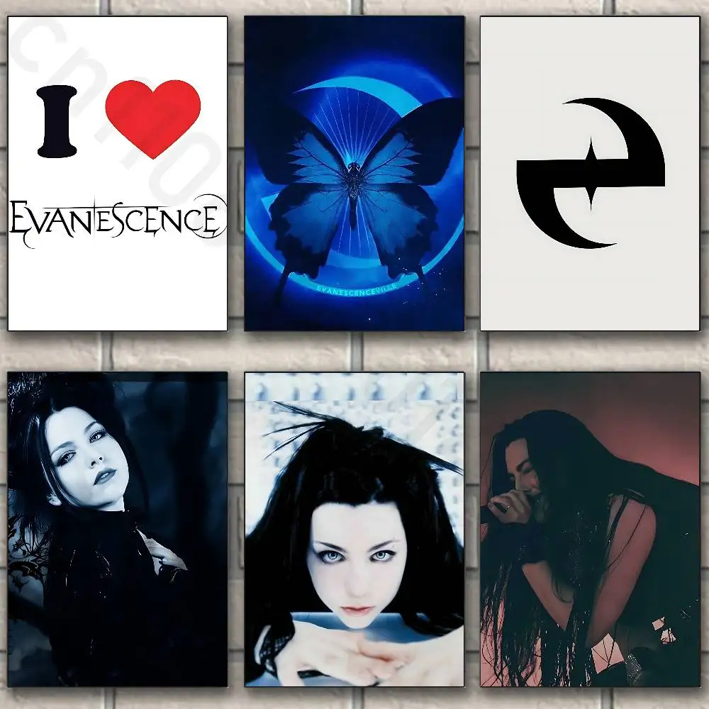 E-Evanescence Fallen Amy Lee Classic Poster Wall art print art suitable for living room bedroom bar parlor home decoration gift