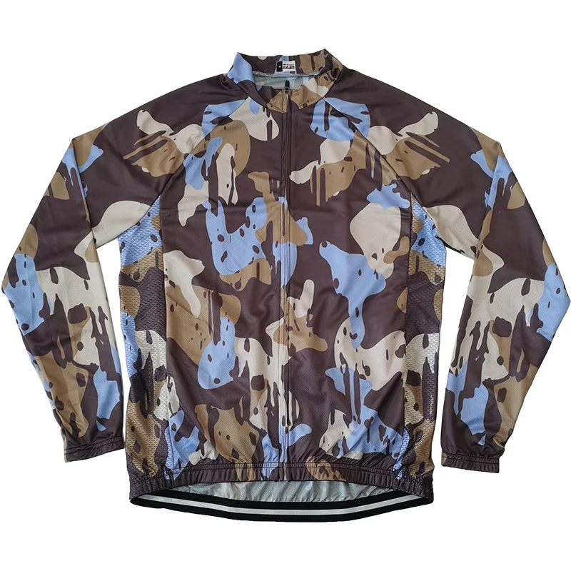 

Long Cycling Camo Jacket for Men, Bicycle Jersey, MTB Shirt, Pro Race, Crossmax Ride, Road for Cyclist, Summer Outdoor Sport Top